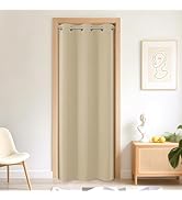 Amazon｜Joydeco 遮光カーテン 2枚組 ライトベージュ 幅100cm*丈